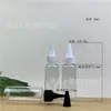 En stock botella de plástico de 50 ml PET transparente tapa de boca puntiaguda botella tinta pigmentada apretar sub-botella botella de boca puntiaguda