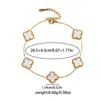 Colar Pulseira Brincos Trevo de Quatro Folhas Banhado a Ouro Aço Inoxidável Colar Design de Nicho Conjunto de Colares de Aço Titânio Colar para Mulheres
