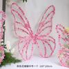 Decoração de borboleta floral grande arranjo de local de casamento fundo de palco decoração meichen janela ornamentos externos adereços