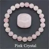 Pulseira de Cristal Popular Transfronteiriça 8mm Gema Vermelha Verde Cristal Morango Lápis Lazúli Pulseira Pulseira de Pedra Natural Atacado de Fábrica