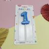 Vela digital verde transfronteriza para cumpleaños de bebés y niños, vela digital con forma de dinosaurio del 0 al 9, vela para fiestas al por mayor