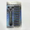 Aparelho de barbear manual de 3 lâminas para homens, lâmina de aço inoxidável, lâminas substituíveis, disponível para atacado