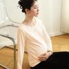 Ropa para mujeres embarazadas exterior moda interior cómoda cálida básica otoño e invierno suelta cubre barriga ajustada cuello semi-alto estilo commuter camiseta