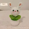 Figuras de Dibujos Animados Tejidas a Mano con Hilo, Mini Decoraciones para Escritorio de Oficina, Regalos Festivos para el Día del Niño