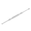 Ponta de aço inoxidável para remover cera do ouvido, espiral dupla, limpador de cera de ouvido, ferramenta para limpar ouvidos de adulto