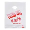 Bolsa de Tote de Plástico HDPE Personalizada con Cuatro Asas para Dedos, Apertura Plana, Bolsa de Regalo para Ropa, Bolsa de Empaque de Compras Ecológica para Cosméticos