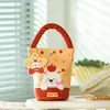 Bolsa de tecido de desenho animado para doces, sacola de lembrancinha para festa de aniversário infantil, sacola de presente para guardar lanches, grande capacidade