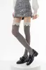 Calcetines Largos de Encaje Calados para Mujer, Calcetines Holgados Transpirables, Calcetines Finos de Verano Estilo Ballet