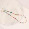 [Bingmeng] Collar de cuentas de piedra natural con diseño original, cadena de clavícula de perlas de moda, collar de temperamento N051
