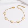 Pulseira Kaga Europeia e Americana Transfronteiriça Aço Titânio Estilo Feminino Céu Estrelado por Toda Parte Design de Nicho Fileiras e Strass Pulseira da Moda Pulseira