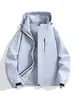 Chamarra cortavientos de otoño Enbu para hombre, estilo pareja para exteriores, marca de moda, disponible en varios colores, chamarra con capucha unisex