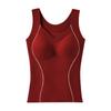 Chaleco Térmico Cepillado de Temperatura Constante sin Costuras para Mujer con Almohadillas en el Pecho para Otoño e Invierno Soporte de Levantamiento y Recogida para Prevenir la Flacidez y Chaleco-Sujetador sin Rozaduras