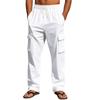 Pantalones de trabajo transpirables, finos, multibolsillos, holgados, informales, de pierna ancha, a la moda, para hombre transfronterizo estadounidense, 2025