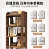 Estante Completamente de Madera Estantería Mesita de Noche Repuesto Hogar Infantil Dormitorio Pared Gabinete Pequeño Estrecho Estante de Capas Gabinete de Almacenamiento