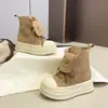 Botas de moto de moda para otoño, botas estilo Martin de suela gruesa para mujer, nuevo estilo con cordones, 2026, versátiles, adecuadas para mujeres bajitas, caña corta, que realzan la altura