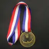 Diseño de medalla de metal placa conmemorativa producción para competencia de maratón escolar medallas de oro premios para estudiantes