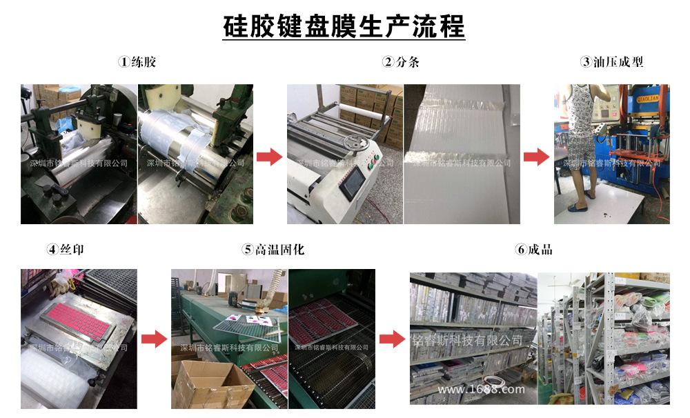 硅胶键盘膜生产流程