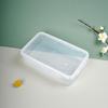 Caja de Plástico Sellada Caja de Almacenamiento de Grado Alimenticio Caja de Conservación de Frutas y Verduras para Refrigerador de Cocina Doméstica Lonchera Caja Transparente