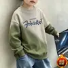 Moletom Infantil 2026 Primavera e Outono Novo Estilo Coreano Infantil Fino Elegante Pulôver para Crianças de Meia-Idade e Mais Velhas Versátil Roupa Infantil Top