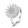 Anillo giratorio transfronterizo nuevo, diseño de nicho femenino, anillo giratorio personalizado de moda, estilo frío moderno, ligero y de lujo.