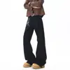 Jeans Estampados de Alta Calidad Estilo Americano para Hombre y Mujer, Pantalones Casuales de Marca de Moda con Diseño Elegante, Pantalones de Pierna Recta con Corte Único