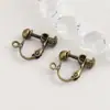 Convertidor de Pasador de Oreja a Clip para Oreja de Cobre Puro en Forma de U con Tornillo Ajustable Accesorios para Joyería de Oreja Hechos a Mano DIY Venta al por Mayor