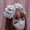 Pasador Japonés Lolita Hecho a Mano Accesorio para el Cabello Soft Girl Diadema de Encaje Lolita con Lazo Envolvente