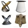 Suporte para Perna de Mesa de Mármore Perna Laje de Rocha Perna de Mesa Aço Inoxidável Pé de Titânio Titânio Preto Espelhado Hotel Sala de Estar Estilo Luxo Leve