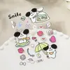 Adesivos de Caderno de Cachorro Fofos e Macios com Verso Adesivo Plano, Adesivos Adoráveis de Urso DIY para Garrafas de Água e Capas de Celular, Versão Q
