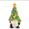 Resina Navideña Luces de Árbol de Navidad Adornos de Resina Decoración para el Hogar de Nicho de Gama Alta Decoración de Iluminación para Árbol de Navidad Ambiente