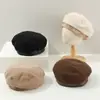 Chapéu de Menina Outono e Inverno Boina Infantil Primavera e Outono Masculino e Feminino Boné de Broto Bonito para Meninas Tesouro Feminino Quente Moda
