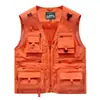 Chaleco Exterior Nuevo para Hombre con Múltiples Bolsillos para Senderismo y Fotografía, Chaleco de Verano de Secado Rápido de Corteholgado, Ropa de Trabajo Casual para Hombre