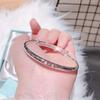 Sansheng III Pulseira de Prata Feminina Três Círculos Artesanato Jóias de Prata Pulseira de Prata Namorada Amante Tanabata Presente