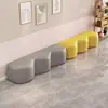 Sofá de Recepción de Área de Descanso, Sofá Pequeño Creativo Largo y Ondulado, Área de Espera de Tienda Sencilla, Banco Sofá de Institución de Formación