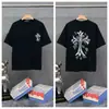 Transfronterizo. Diseño de Marca de Moda 26Ss Estampado de Letras de Herradura. Camisas Casuales de Manga Corta de Moda para Hombres, Mujeres y Parejas