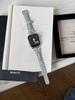 Conector em T com Tira de Couro Denim Retrô Adequado para Apple Watch iWatch 12ª Geração 11/10