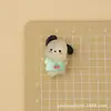Accesorios de resina de cachorro rosa y gato de dibujos animados para DIY al por mayor, incluyendo pegamento de crema, fundas para teléfono, llaveros y pinzas para el pelo