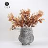 Ventas Directas de Fábrica flor artificial hoja de abanico plateada flor seca de imitación flor falsa decoración nórdica para sala de estar hogar decoración de mesa de boda