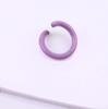 Anillo Abierto de Círculo Único de Hierro Pintado de Colores Anillo Cerrado Llavero Material Hecho a Mano Anillo Conector Accesorios de Joyería DIY