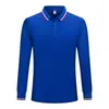 Camisa Polo Transfronteriza de Comercio Exterior para Primavera y Otoño, Camiseta Casual Simple de Manga Larga para Hombre, Nueva Camiseta de Color Sólido