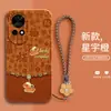 Funda de teléfono con cordón compatible con Huawei Nova15 Ping An Xi Le Fu Yang estilo chino cobertura completa anti-caídas suave