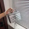 Bolsa de Cosméticos de Bordado de Diamantes para Mujer 2026 Nueva Moda Versátil Bolso Cruzado con Cadena Bolso de Mano Exquisito Bolsa Caja