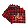 Nuevo plato de papel desechable y juego de cubiertos con temática de camión navideño transfronterizo, suministros para fiesta