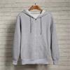 Moletom Feminino Casual Soltinho de Manga Longa, Cor Sólida, Tamanho Grande, Estilo Coreano, Crab Loose de Cinco Painéis, Espessado, com Fleece