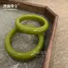 Vendas Diretas de Fábrica Pulseira de Jade Natural Liaoning Huangxiu Pulseira de Jade Verde Abacate Jade Dourado Jade Produtos ao Vivo