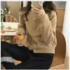 Nova Coleção Primavera e Outono 2026: Cardigan Suéter de Tricô Leve, Caimento Solto, Gola Redonda, Manga Curta, Feminino, Imitação de Cashmere
