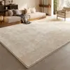Alfombra Extraíble y Lavable para Sala de Estar, Estilo Wabi-Sabi, Lujo Ligero, Gama Alta, No Requiere Lavado, Limpiable con Paño, Lavable a Máquina, Felpudo Desmontable de Doble Capa