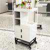 Gabinete de Herramientas para Salón de Belleza Espejo de Peluquería Escritorio Cajón Especial para Cortar el Cabello Taquilla de Madera Gabinete de Trabajo para Barbería