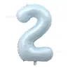Globos de Foil Número Rosa Bebé de 32 pulgadas Tamaño Mediano Versión Americana Globos Azul Bebé Decoración de Escena para Fiesta de Primer Cumpleaños de Bebé