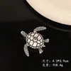 Broche Clásico de Tortuga Europeo y Americano de 25 Años para Mujer, Broche de Moda de Nicho de Alta Gama, Accesorio de Ropa de Alta Calidad, Accesorio de Pin para Traje